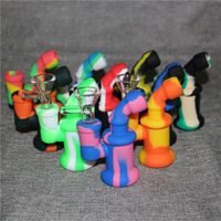 14mm Female Mini Silicone Oil Rigs Bongs Water Pipes hookah ...
