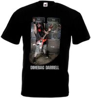 Magliette maschili dimebag darrell v3 t-shirt heavy metal nero tutte le taglie ... 5xlmen's