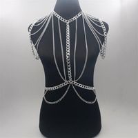 Chains Gold Sexy Body Jewelry Women Necklaces & Pendants Tassel Alloy Punk Long Necklace 2021 Designer Female Fashion BY206340e