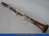 SR New Rose Wooden 19 Key Bb Clarinet With Mouthpiece Silver Plated Keys