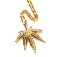 Pendant Necklaces HipHop Stainless Steel Leaf Maple Vacuum P...