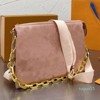 Designer Crossbody Bags Women Alphabet Print Tote Bag Gold Chain One Shoulder Fashion Zip Briefcase