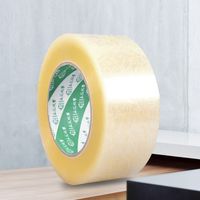 Light yellow transparent tape express packaging tape paper sealing box large roll high viscosity warning tapes printing