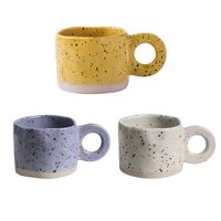 Keramikmilch Haferflocken Frühstück Kaffeetasse Splattered Tasse