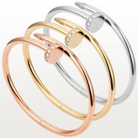 Bracelet de bracelet bracelets de luxe bijoux diamant bracele accessoires de mode titanium acier artisanat en or ne jamais fa274m