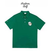 Malbon Erkek Golf Giyim Yaz Kısa Tişörtlü Tshirt Polo Gömlek Golf Açık ve Günlük Gömlek Erkek 220601