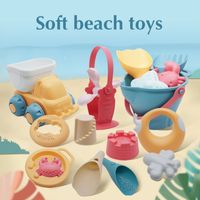Beach Toys For Kids 5-17pcs Baby Beach Game Toys Children Sandbox Set Kit Summer Toys for Beach Play Sand Water Game Play Cart 220331