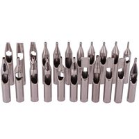 High Quality 22PCS 304 Stainless Steel Tattoo Tips Kit Tattoo Nozzle Tips Mix Set For s Accessories319p