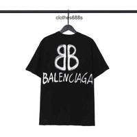 Шат-манер дизайнерские футболки Bbalencaigas's Мужские свитера с толчкой маг