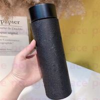 Classic Flower Letter Water Bottle 500ml Led Temperature Display Thermos Outdoor Portable Hiking Travel Smart Thermos Fashion Cup 315Q