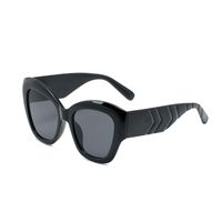 Lunettes de soleil de luxe à la mode pour femmes hommes lunettes polyvalentes protection UV Big Black Cadre Unisexe Qualité de haute qualité lunettes de soleil
