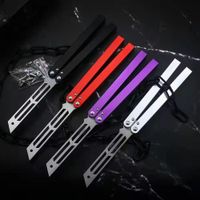 Clone Version Balisong Trainer Triton V1 Butterfly Training Knife Aluminum Channel Handle EDC