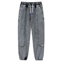 Jeans para hombres M-8XL Moda de gran tamaño para hombres Pantalones jóvenes sueltos de otoño transpirable 70.7% algodón Soft denim Cloth Boy Clothing 2220Men