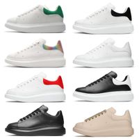 En Kalite 2021 Tasarımcı Beyaz Siyah Ayakkabı Klasik Süet Kadife Deri Kadın Kadın Daireler Platformu Büyük Boy Sneaker Erkekler Erkek Espadrille Düz Sole Spor Sakinler