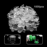 1000pcs Small Size Tattoo Colors Cups With Base Caps Tattooing Pigment Plastic Tattoo Inks Cups Supplies Tattoo Inks295o