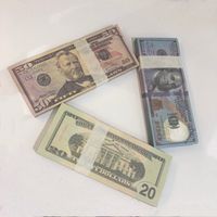 Party 20 50 100 dollar bills free bars currency notes atmospheric quality props rose gold props lifelike Christmas paper
