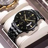 Relógios de pulso Cuena 2022 Assista a homens de luxo de luxo Quartz relógio cronógrafo esportivo esportivo de aço inoxidável aço inoxidável relógio de pulso