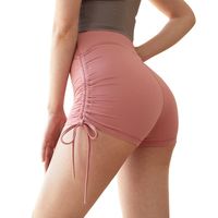 Yoga Outfit Super Fitness Shorts Fit High Waist Sexy Tights Female Running Sports Drawstring Woman Wicking Gym WearYoga