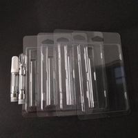Retail Clam Shell Blister Packing for 0.5ml 1.0ml Vaporizer Co2 Oil Cartridges m6t th205 Vape Atomizer Clear Plastic Box254T