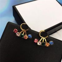 Vendita di orecchini di tendenza per donne Orecchini corti di alta qualità Orecchini di ottone di alta qualità Gioielli Fashion Supplyl2643