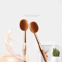 NXY NXY Makeup Brushes 2 Pcs Toothbrush the New Mermaid Foundation Oval One Set High End
