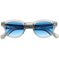 Desig Johnny Depp Crystal-Gray Plank Sunglances UV400 Goggles Polarized Mirror Lens
