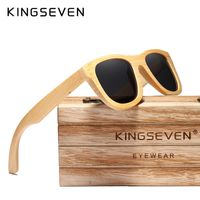 KINGSEVEN Retro Bamboo Sunglasses Men Women Polarized Mirror UV400 Sun Glasses Full Frame Wood Shades Goggles Handmade 220511