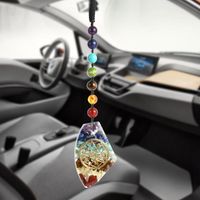 Keychains Chakra Car Pendant Reiki Natural Stone Crystal Res...