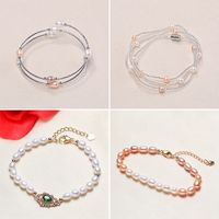 Luxurys fashion designers Pearl Bracelet Strands Factory direct selling model freshwater pearl colorful multi -layer