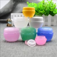 5g ml Plastic Empty bottle jar Pink Clear Blue Cream Eye Gel Small Lipstick Sample Cosmetic Containers247Q