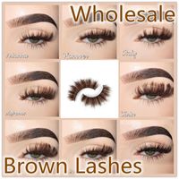 False Eyelashes Mink Brown Natural Lashes Soft Eyelash Extension Makeup Kit Party