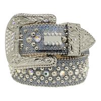 Cinturones de moda para mujeres diseñadora masculina BB Simon Rhinestone Cinturón con diamantes de imitación Bling como regalo