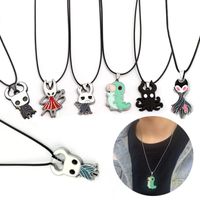 Chokers Hollow Knight Necklace Cartoon Game Metal Octopus Pendant Wanderer Men Women Charms Jewelry Accessories Gifts KolyeChokers