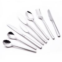 Western Silver Handle Thicken Cutlery 304 Stainless Steel Kn...