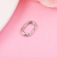 Genuine 925 Sterling Silver Styling Two-ring Ring Connector Charm Fits Original Me Bracelet Beads for Jewelry Making 2021 New 199680C00