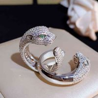 Korean S925 Sterling Silver Ring female male personality leo...
