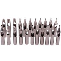 High Quality 22PCS 304 Stainless Steel Tattoo Tips Kit Tattoo Nozzle Tips Mix Set For s Accessories214R