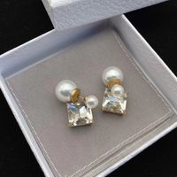 designers boucles d'oreilles femmes étalons luxurys charme juifs étalon classiques perles oreilles basiques simples et polyvalentes boucles d'oreille girls cadeau diamant style très gentil