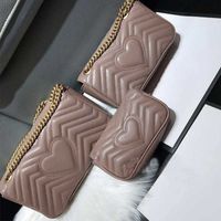 Luxury Women Shoulder Bags Fashion Designer handbags Genuine For Lady Leather handbags letter Chain Cross body With box