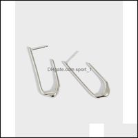 Stud Earrings Jewelry 100% Genuine 925 Sterling Sier For Women Korea Ins Irregar Geometric Brinco Yme885 Drop Delivery 2021 Njryi