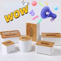 Tissue Box Wooden Cover Toilet Paper Solid Wood Napkin Holder Case Simple Stylish Dispenser Home Car Organizer 220523
