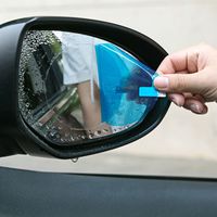 DIY Car Anti Fog Window Clear Rainproof Rear View Mirror Soft Film Sticker Car Rearview Mirror Protective Film Auto Accessories