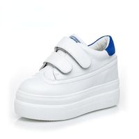 Vestido sapatos grossos plataformas brancas de sola primavera verão selvagem versão coreana respirável sneakers women small tamanho 31-42