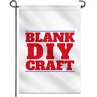 Sublimation Blanks Flagal de jardín y banner Diseño personalizado de 12x18 pulgadas DIY Craft Polyester Decoración de jardines al aire libre 0518