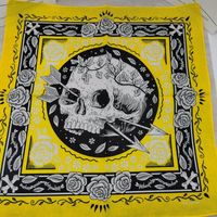 Hip hop square scarf skull eight trigrams flame men and women generous about cm street dance scarf circumference