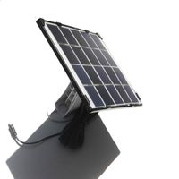 Buheshui 10W 5 V ładowarka panelowa słoneczna z 5 -metrowym kablem do zabezpieczenia na zewnątrz akumulatora zasilania baterią327a