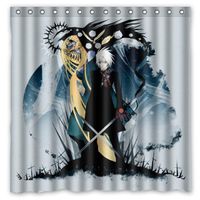 Shower Curtains 2022 D. Gray- man Waterproof Polyester Curtain...