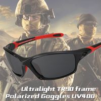 Sonnenbrille Top -Qualität polarisierte Sportarten für Männer TR90 Gummi männlich UV400 Fahren Sonnenbrillen Vintage Oculos P8633Sunglasse