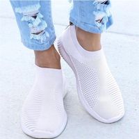Donne Scarpe vulcanizzate Flat Slip on Shoes Woman Lightweight White Summer Autunno casual Chaussures Femme Basket 220714