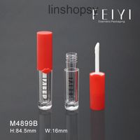Factory Outlet Lipstick tube M4899b New Mini Lip Glaze lip print round plastic gloss cosmetic packaging material